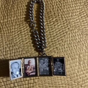 Vintage Coro 4 Picture Locket Necklace bracelet